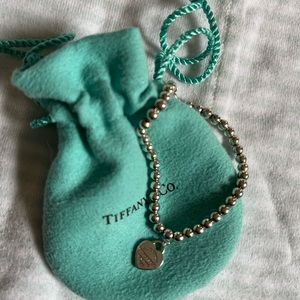 Tiffany Return to Tiffany Mini Heart Tag Bead Bracelet